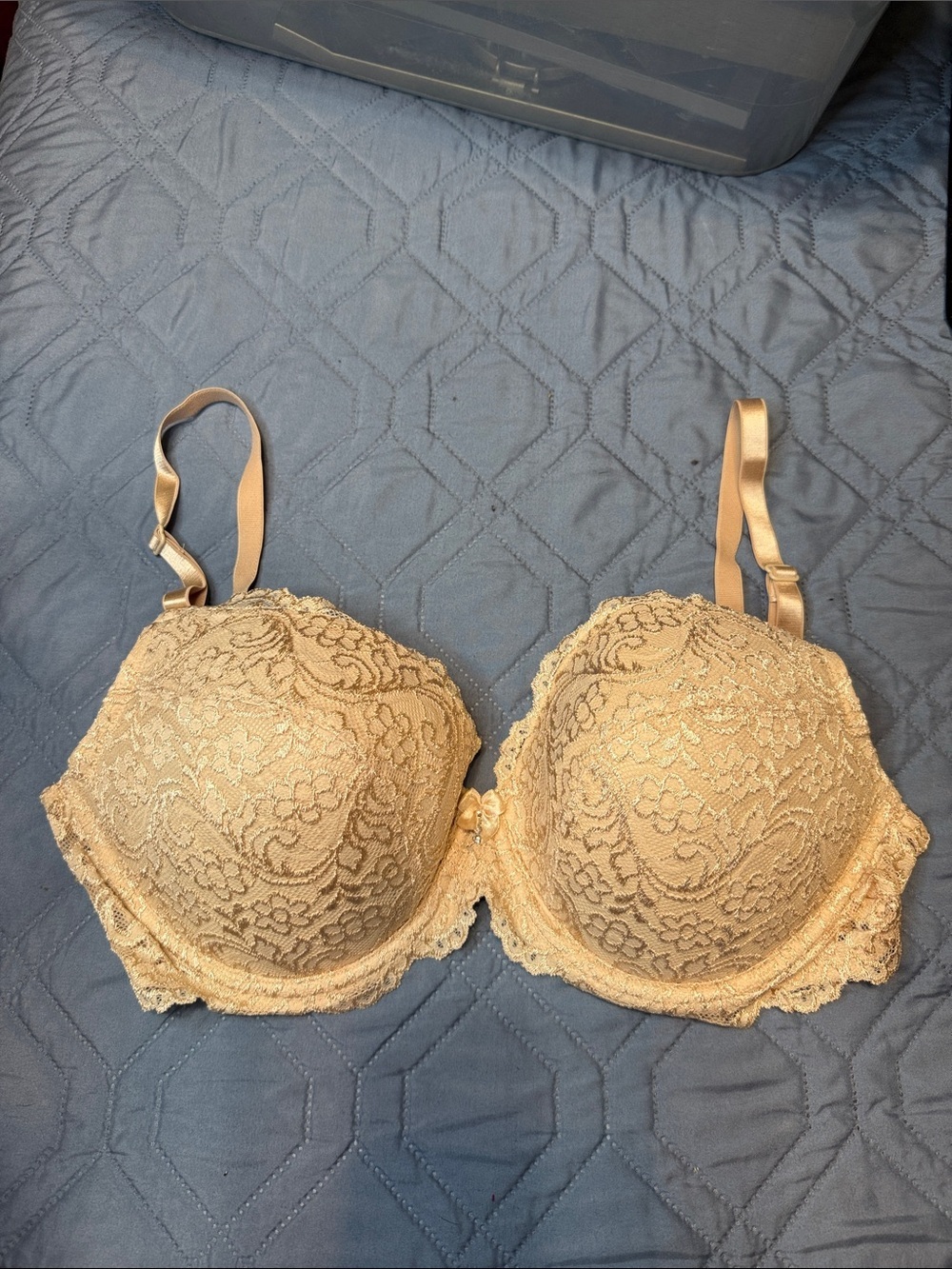 smart & sexy Beige Lace Push-Up Bra